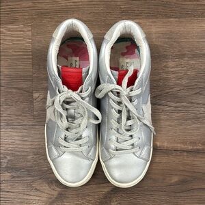 Vintage Havana “Bounce” Metallic Silver Sneakers